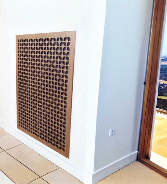 Custom Decorative Air Vent Cover – Raw Plywood (Unfinished)
