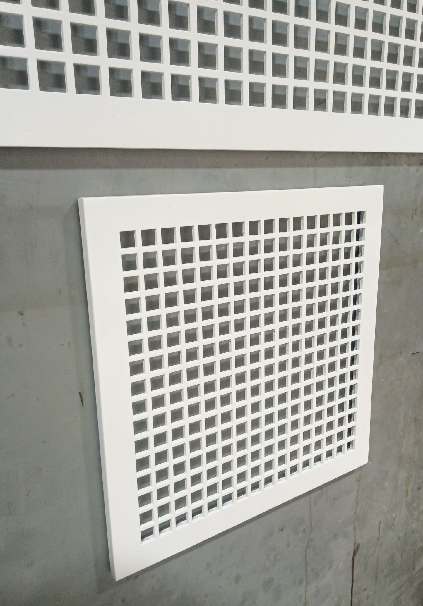 Decorative Wooden Vent Cover with Frame — Custom Size