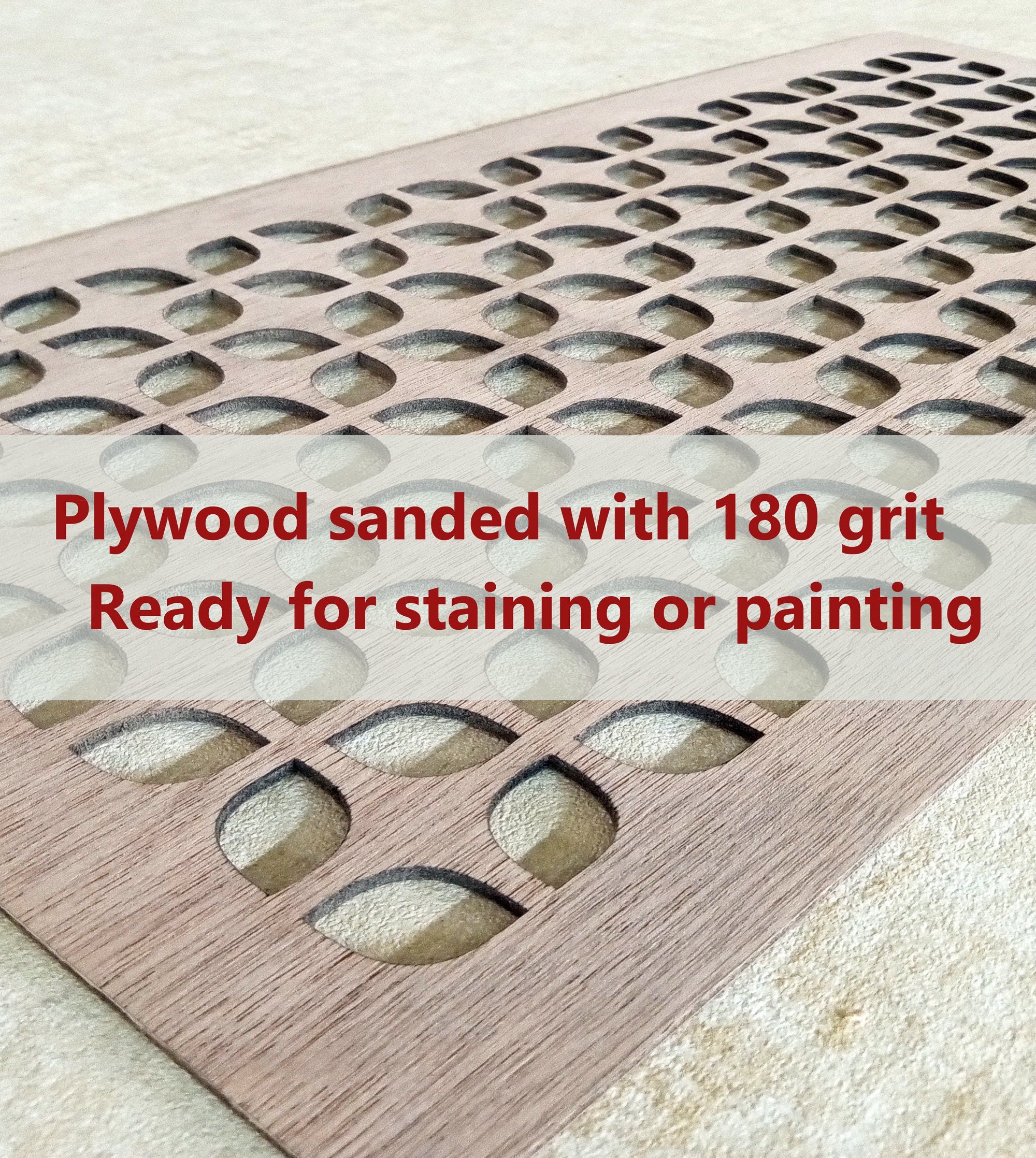 Air intake Custom Decorative Vent - Decorative Panels - Laser-Cut Decorative Air Grille, Decorative Cover, Raw Wood.