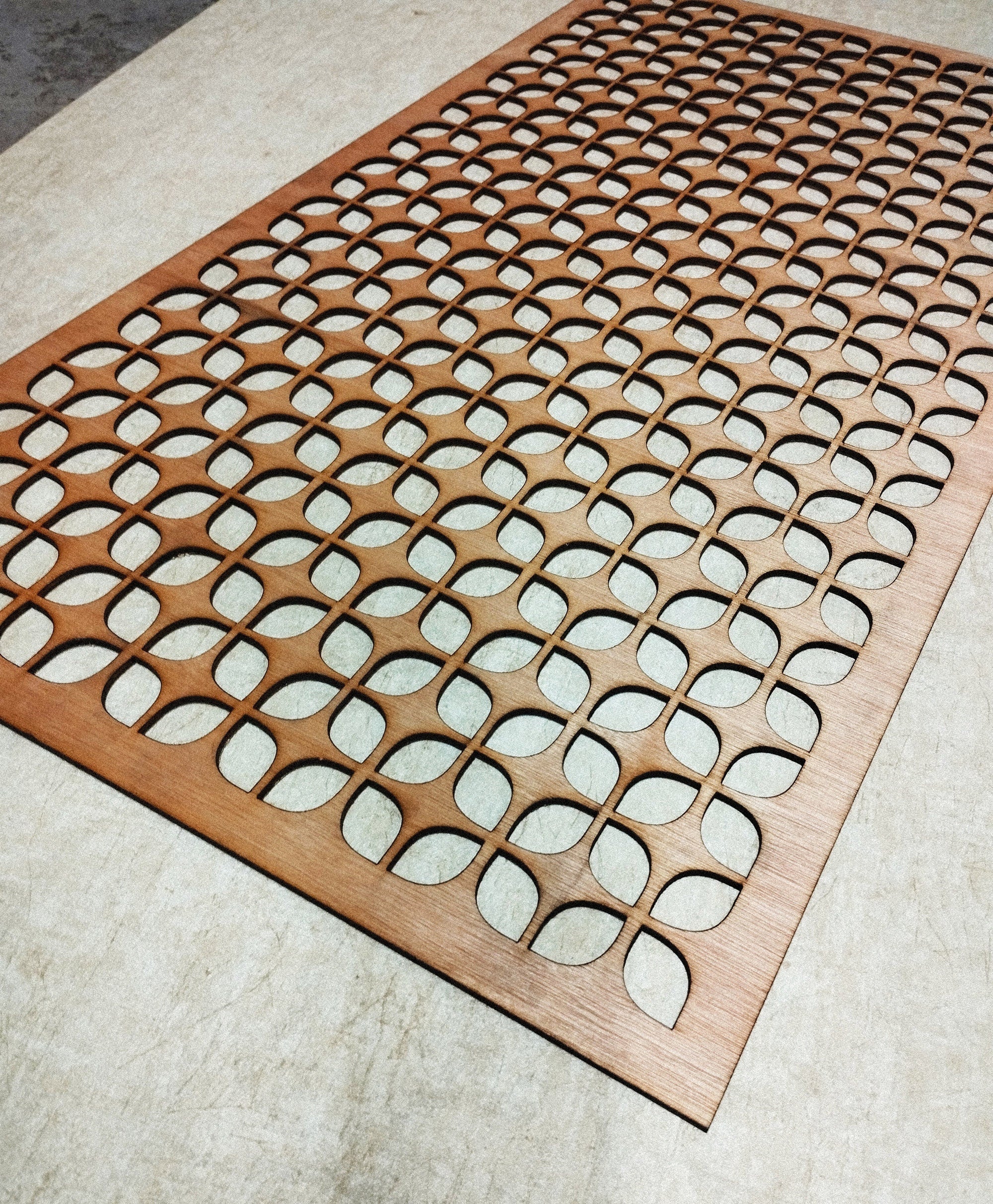 Air intake Custom Decorative Vent - Decorative Panels - Laser-Cut Decorative Air Grille, Decorative Cover, Raw Wood.