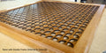 Custom Decorative Air Vent Cover – Laser-Cut Wood Panel – Air Intake Grille - Stain Shaba design