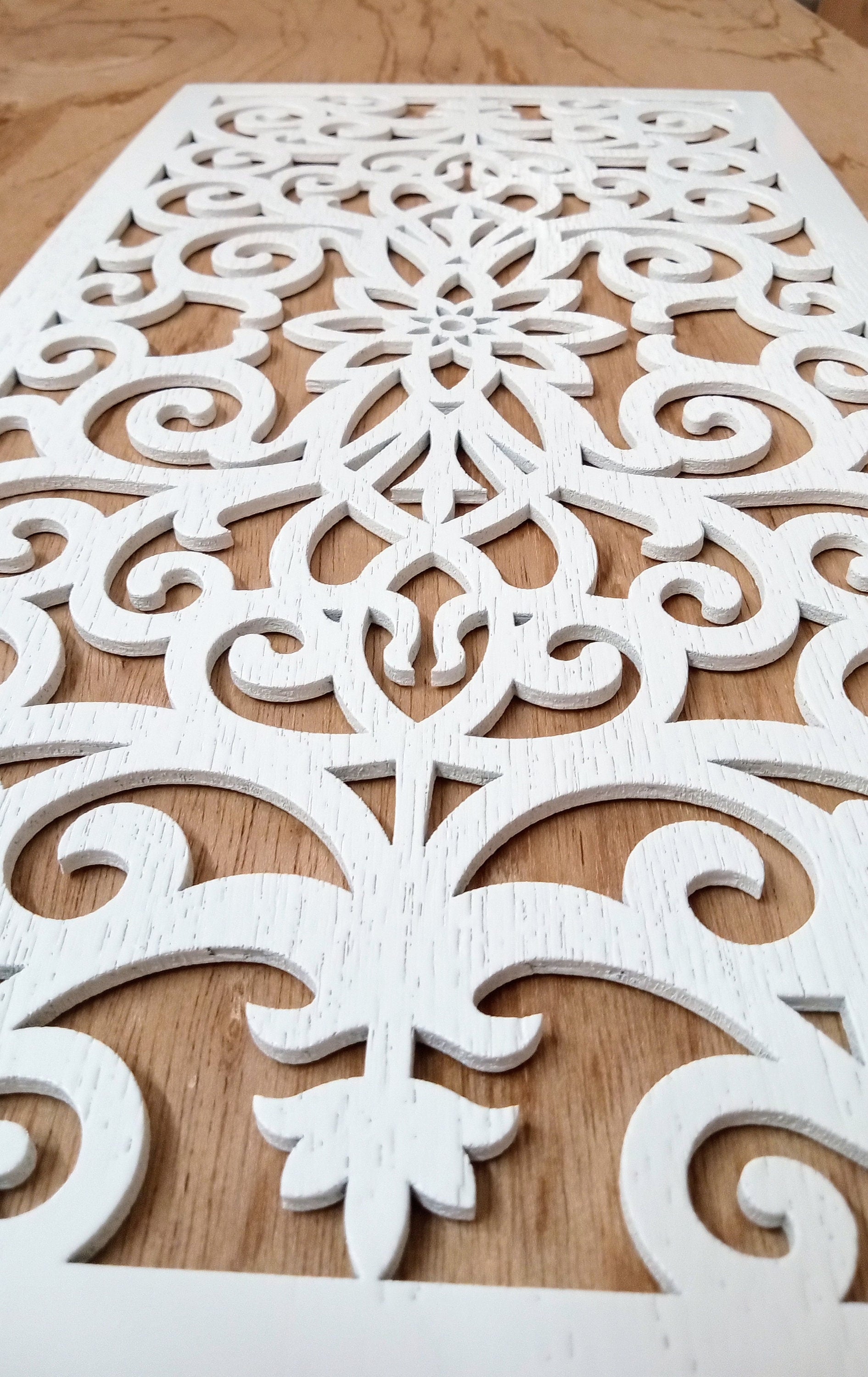 AIR RETURN 6"x14" Duct Opening | Solid Oak Plywood Panel (8x15.5 overall) | Industrial Finish