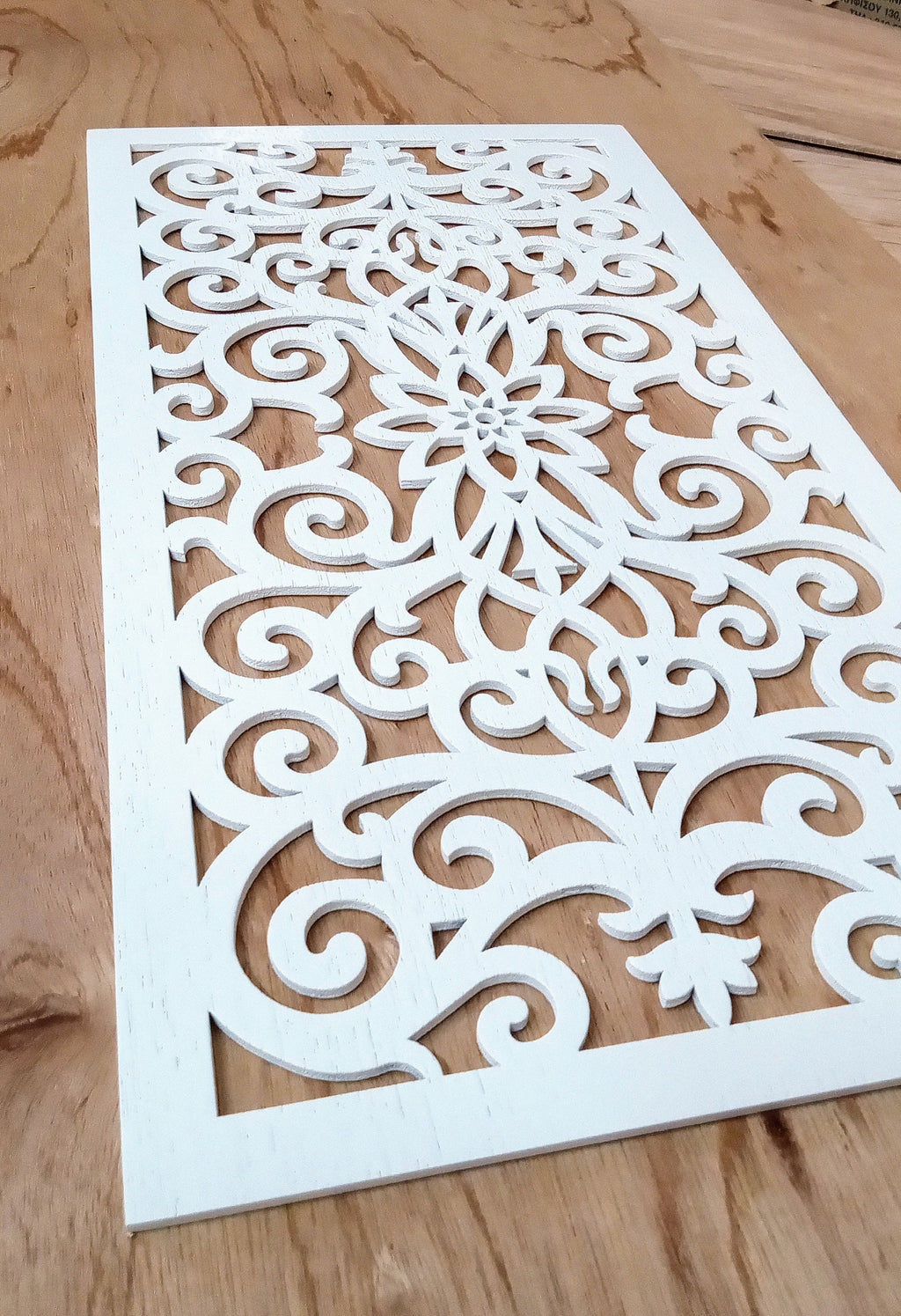 AIR RETURN 6"x14" Duct Opening | Solid Oak Plywood Panel (8x15.5 overall) | Industrial Finish