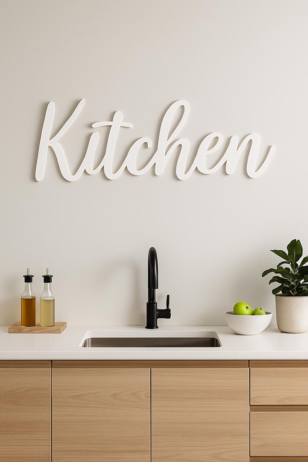 Custom Acrylic Wall Name – Laser Cut Plexiglass Lettering - Mat White - 1/4in