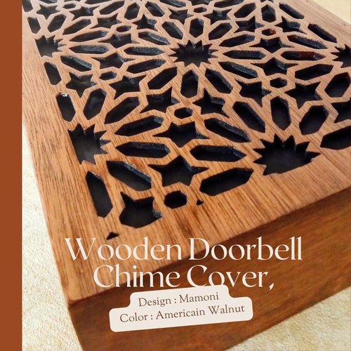 Doorbell Cover | Modern Design Door Chime Covers Decorative | Wooden doorbell Cover - Doorbell chime cover custom - Marrakech design