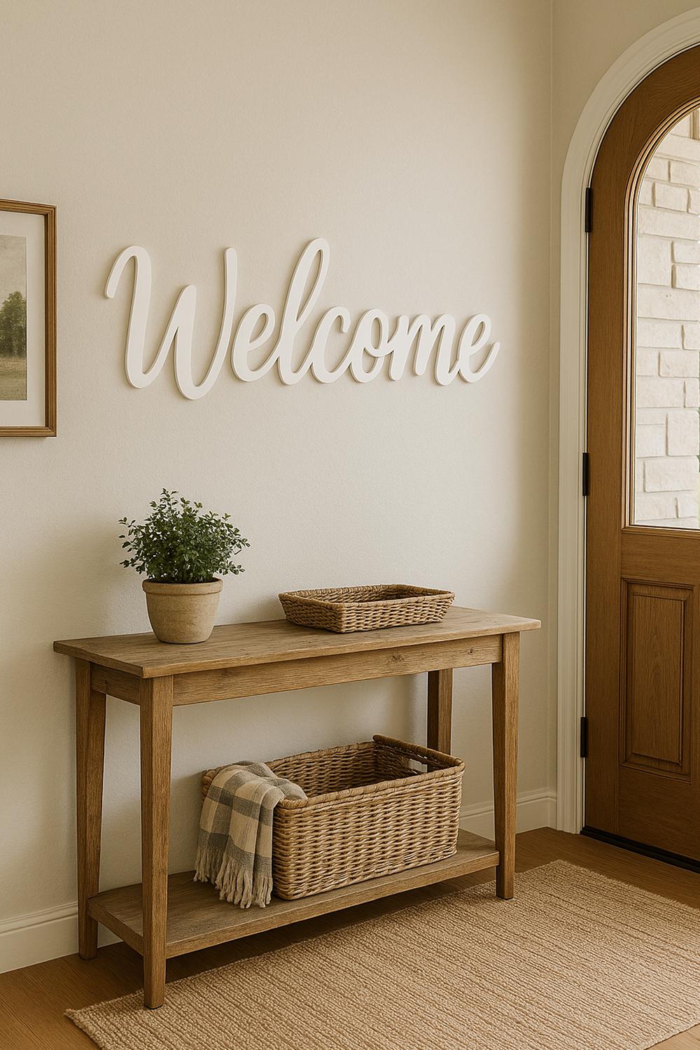 Custom Acrylic Wall Name – Laser Cut Plexiglass Lettering - Mat White - 1/4in