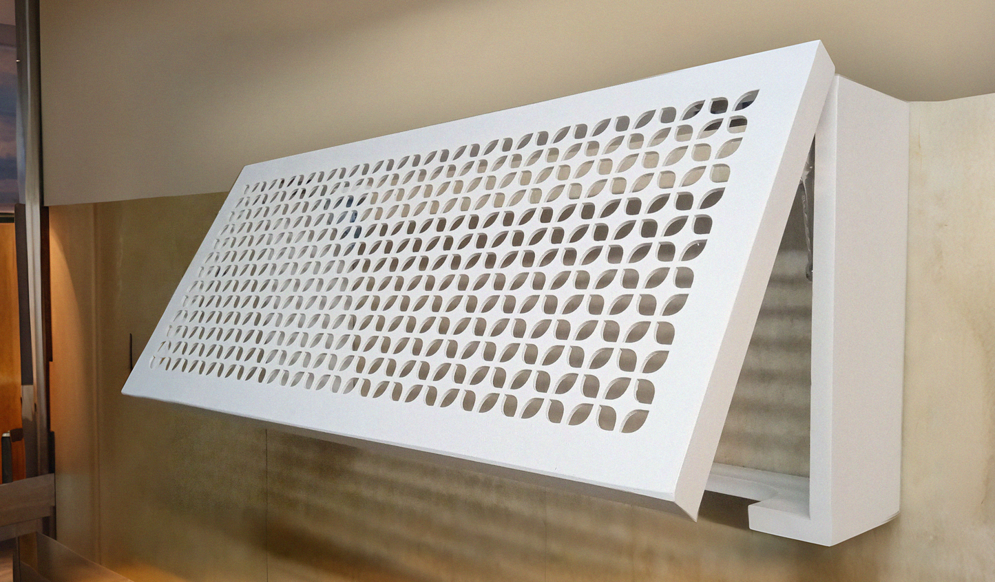 Boîtier en bois pour routeur Wi-Fi — Dimensions sur mesure, porte à charnières