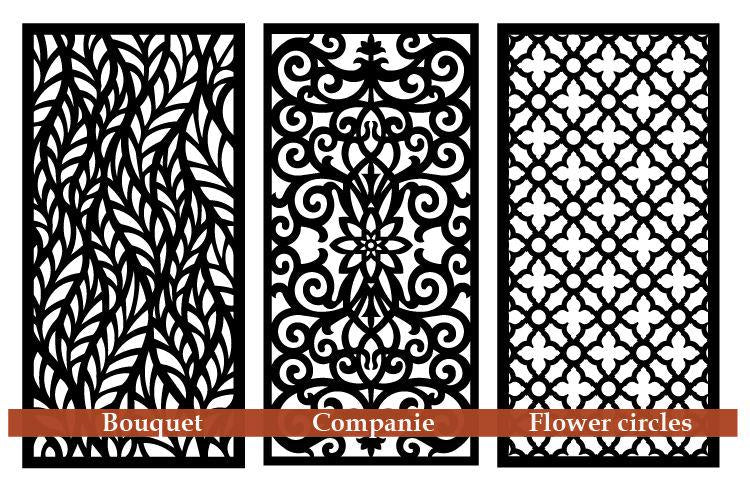 Custom Laser-Cut Decorative Panel 1/4"  Plywood | Cabinet Door, Air Grille | Handcrafted | Raw Wood | Custom Sizes Available