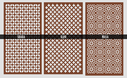 Custom Laser-Cut Decorative Panel 1/4"  Plywood | Cabinet Door, Air Grille | Handcrafted | Raw Wood | Custom Sizes Available