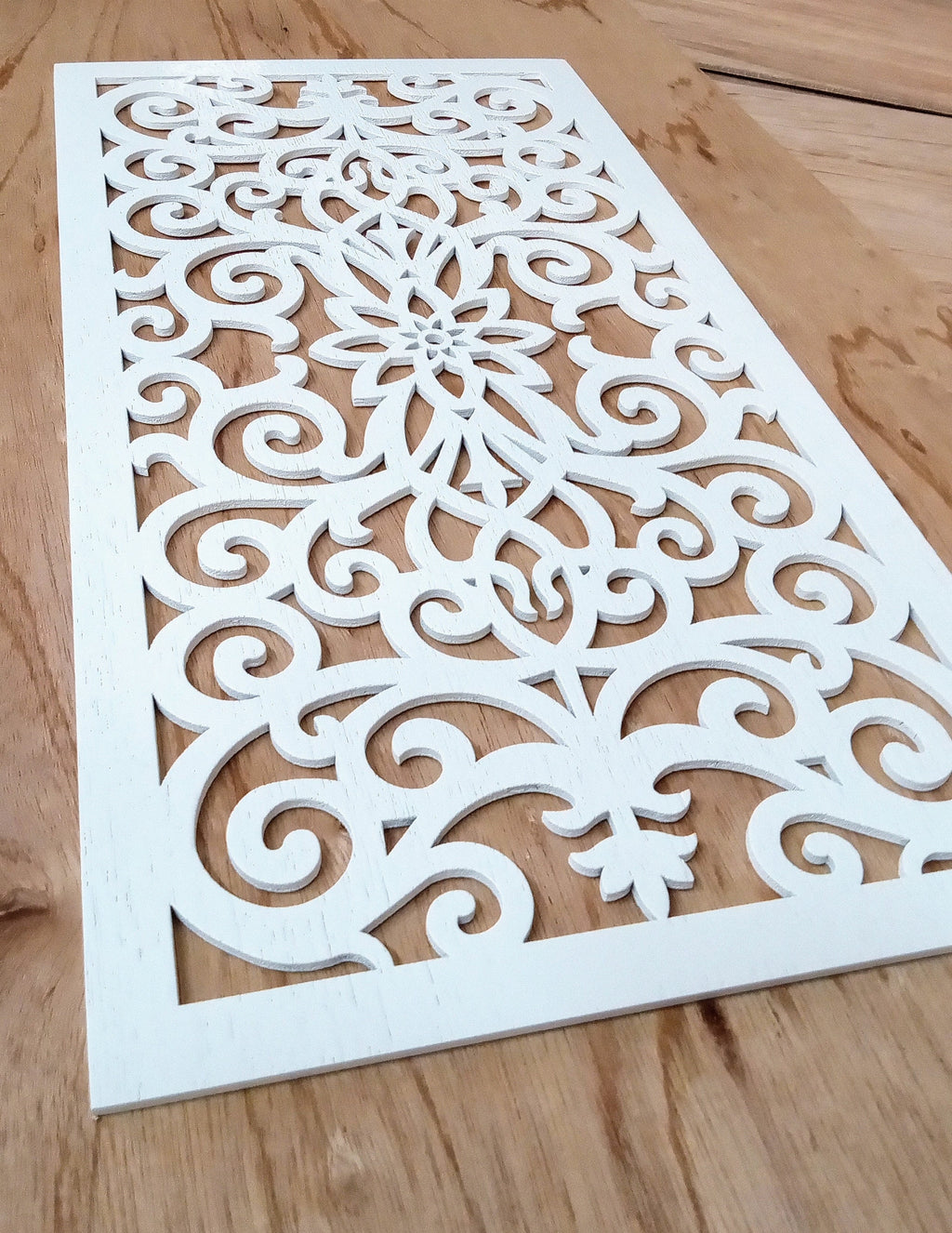 AIR RETURN 6"x14" Duct Opening | Solid Oak Plywood Panel (8x15.5 overall) | Industrial Finish