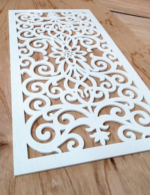 AIR RETURN 6"x14" Duct Opening | Solid Oak Plywood Panel (8x15.5 overall) | Industrial Finish