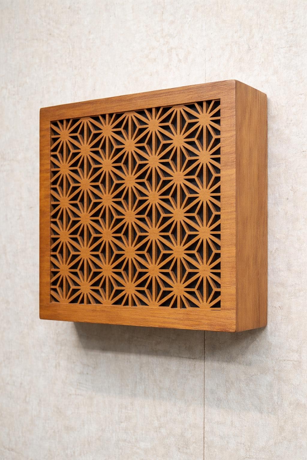 Handmade wooden doorbell chime cover