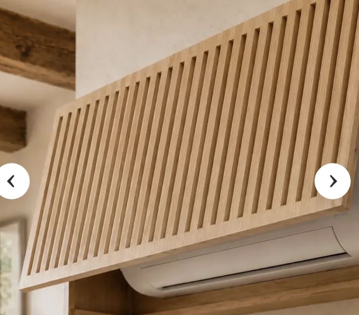 Custom Mini Split Cover | Ductless AC Enclosure for Mitsubishi Fujitsu Daikin | Birch Wood Wall Unit Cover | Handcrafted to Your Dimensions