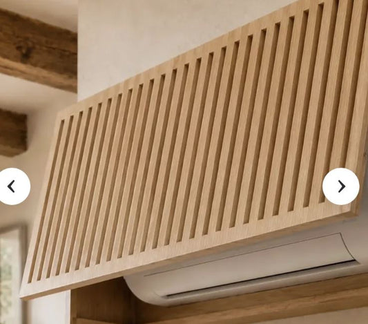 Custom Mini Split Cover | Ductless AC Enclosure for Mitsubishi Fujitsu Daikin | Birch Wood Wall Unit Cover | Handcrafted to Your Dimensions